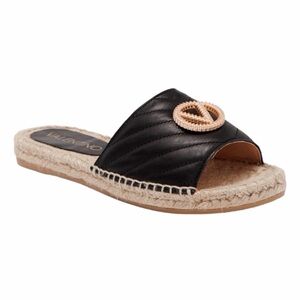Valentino Black Espadrille Slides w/ box & dustbag